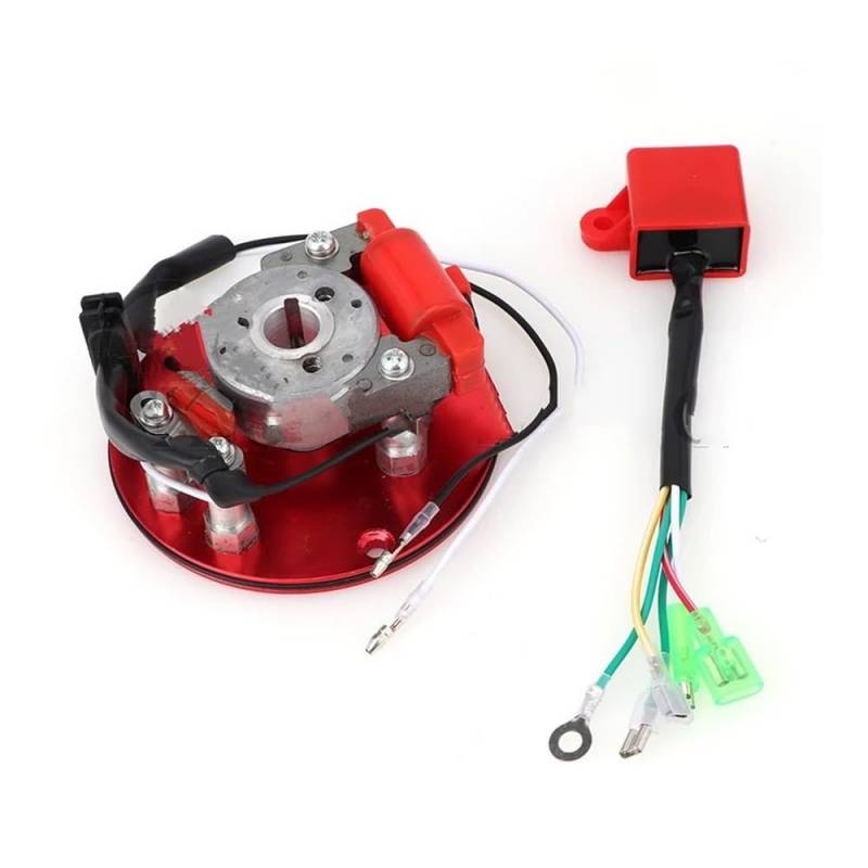 Motorgenerator Statorspule Motorrad Rot Magneto Stator Rotor & Zündspule Kit Für 50/110/125/140/150CC Roller ATV Quad Bike Motor Teile von OLMAFD