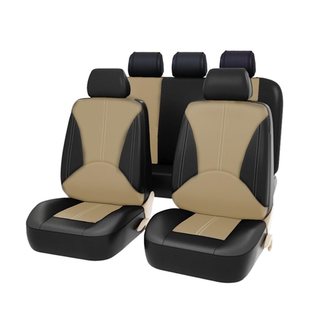 OLMAFD Auto-Schonbezüge Universal 2/5 Sitze PU-Autositzbezüge Sitz Für Arona Für Ibiza Für Toledo Für Leon ST Für Cupra Sitzkissenbezug Autozubehör von OLMAFD