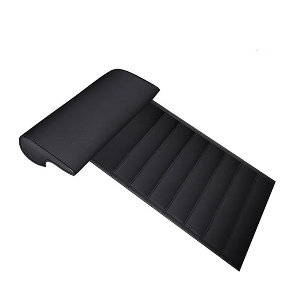 OLMAFD Auto-Schonbezüge Universal Auto Sitz Extender Bein Kissen Für Fahrer PU Universal Bein Unterstützung Kissen Abdeckung Memory Foam Auto Sitz Extender Polsterung Matte von OLMAFD