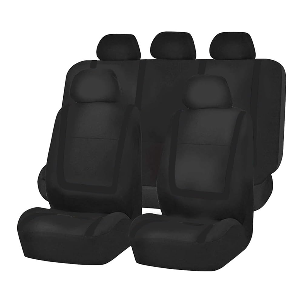 OLMAFD Auto-Schonbezüge Universal Komplettes Set Autositzbezug Stoff Universal Polyester Atmungsaktiv Waschbar Geeignet Für Auto LKW Van SUV Autozubehör Innenausstattung von OLMAFD