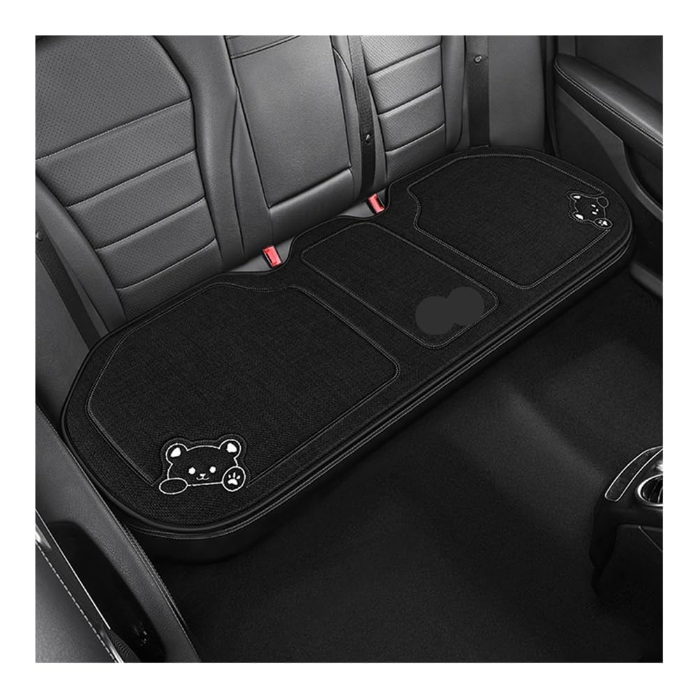 OLMAFD Auto-Schonbezüge Universal Luxus Auto Sitzkissen Leinen Cartoon Bär Frauen Nette Anti-Slip Atmungsaktive Auto Sitz Schützen Kissen Abdeckung Universal von OLMAFD