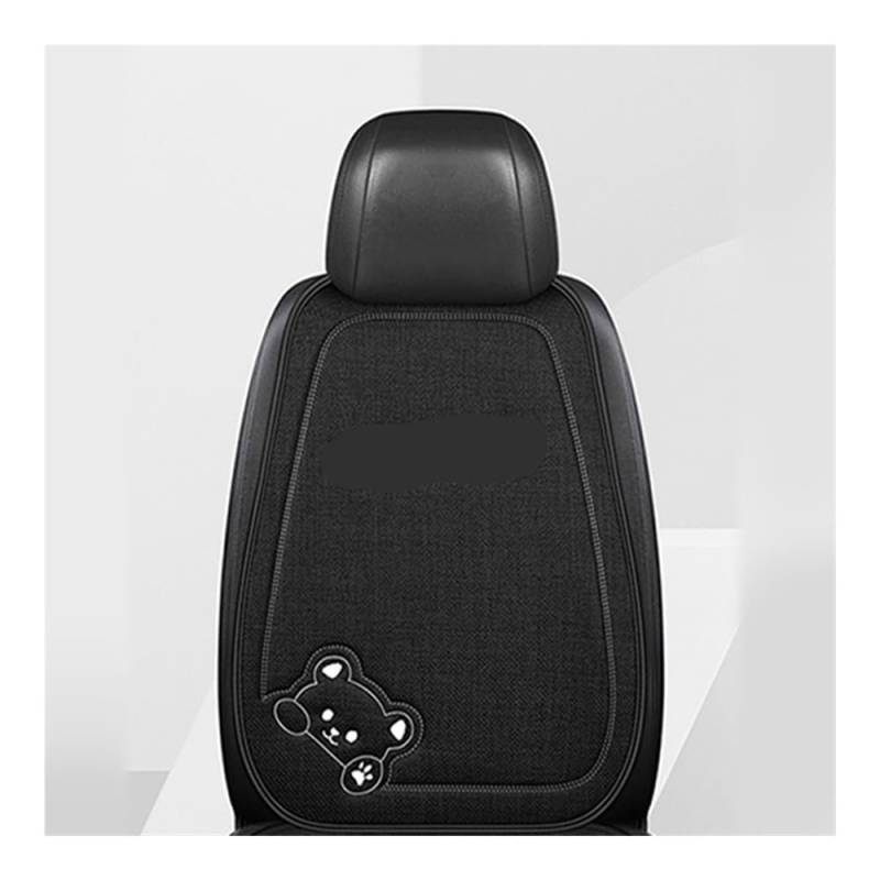 OLMAFD Auto-Schonbezüge Universal Luxus Auto Sitzkissen Leinen Cartoon Bär Frauen Nette Anti-Slip Atmungsaktive Auto Sitz Schützen Kissen Abdeckung Universal von OLMAFD