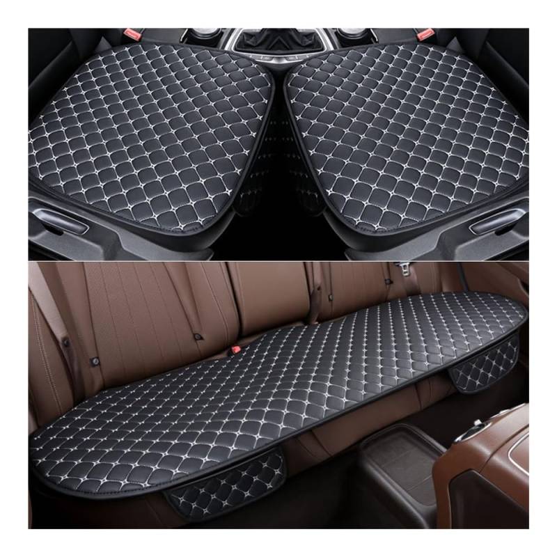 OLMAFD Auto-Schonbezüge Universal Universal Auto Sitzbezüge PU Auto Seat Protector Vier Jahreszeiten Auto Sitzkissen Stuhl Teppich Pad Auto Zubehör von OLMAFD