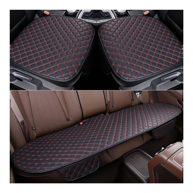 OLMAFD Auto-Schonbezüge Universal Universal Auto Sitzbezüge PU Auto Seat Protector Vier Jahreszeiten Auto Sitzkissen Stuhl Teppich Pad Auto Zubehör von OLMAFD