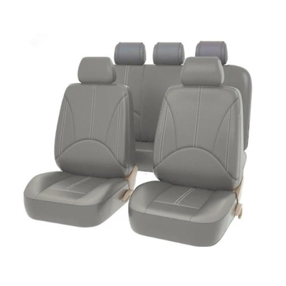 OLMAFD Auto-Schonbezüge Universal Universal Vorne/Hinten/Full Set Abdeckung PU Auto Sitz Abdeckung Auto Schützen Kissen Pad Für LKW Kleine Auto Sitzbezüge Set von OLMAFD