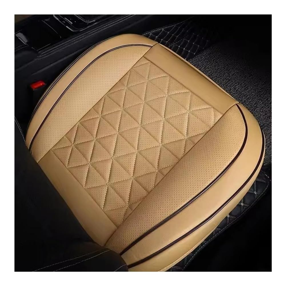 OLMAFD Auto-Schonbezüge Universal Vordere Autositzabdeckung PU-Autositzkissen Autos Seat Protector Universal Auto Stuhl Pad Matte Autozubehör von OLMAFD