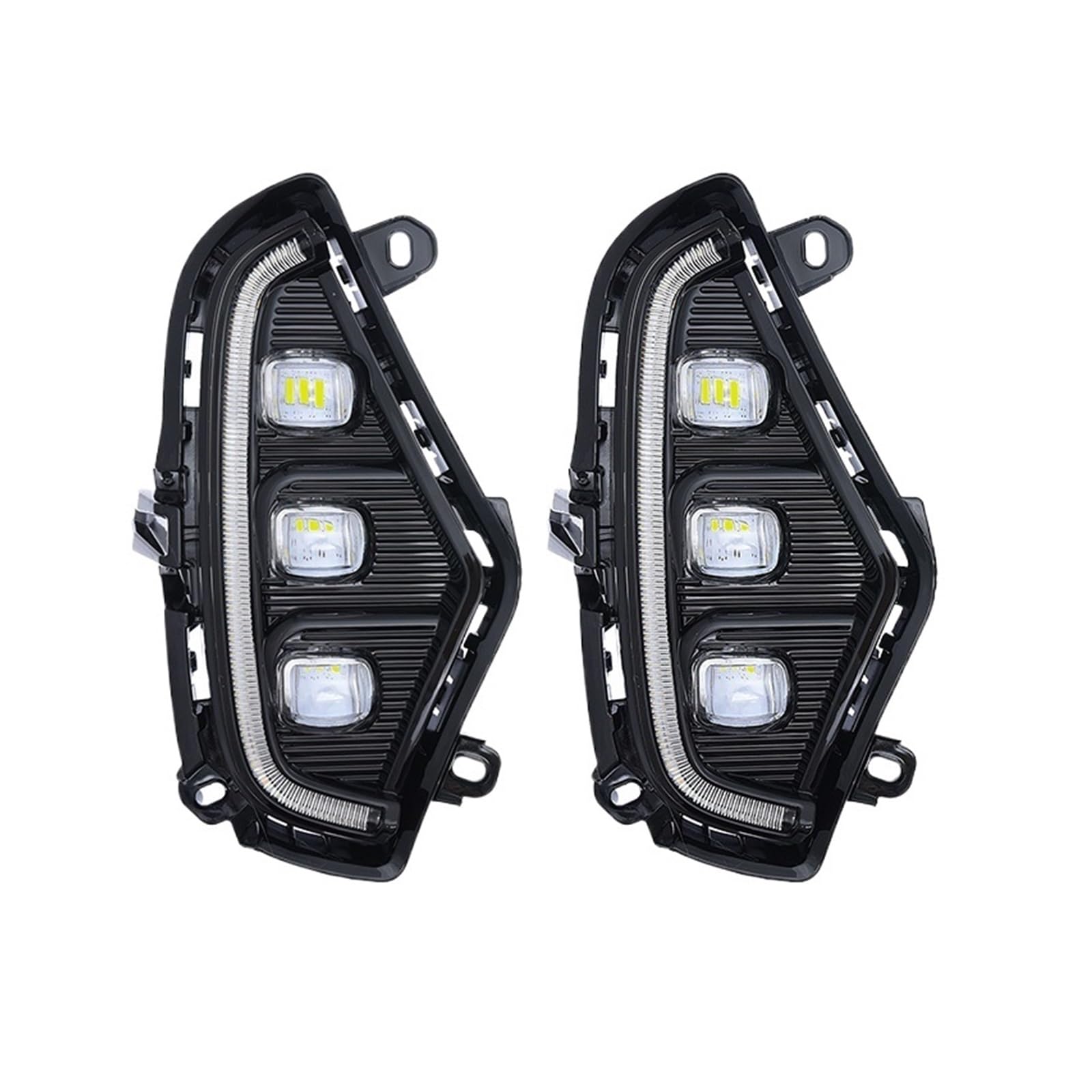 OLQYBD 1Set Auto Tagfahrlicht DRL Kompatibel for Toyota RAV4 2019 2020 2021 Gelb Blinker Licht Stoßstange Lampe Nebel Lampe von OLQYBD