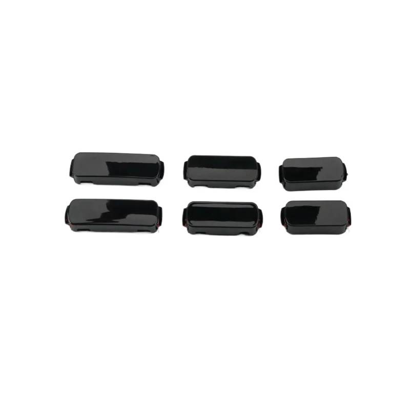 OLQYBD 2 Stück Auto-Dachträger, Schienenkappen-Ende, dekorative Abdeckung, Ersatzzubehör, kompatibel mit Land Rover Discovery Sport, Auto-Rack-Zubehör(2Pcs Black Front) von OLQYBD