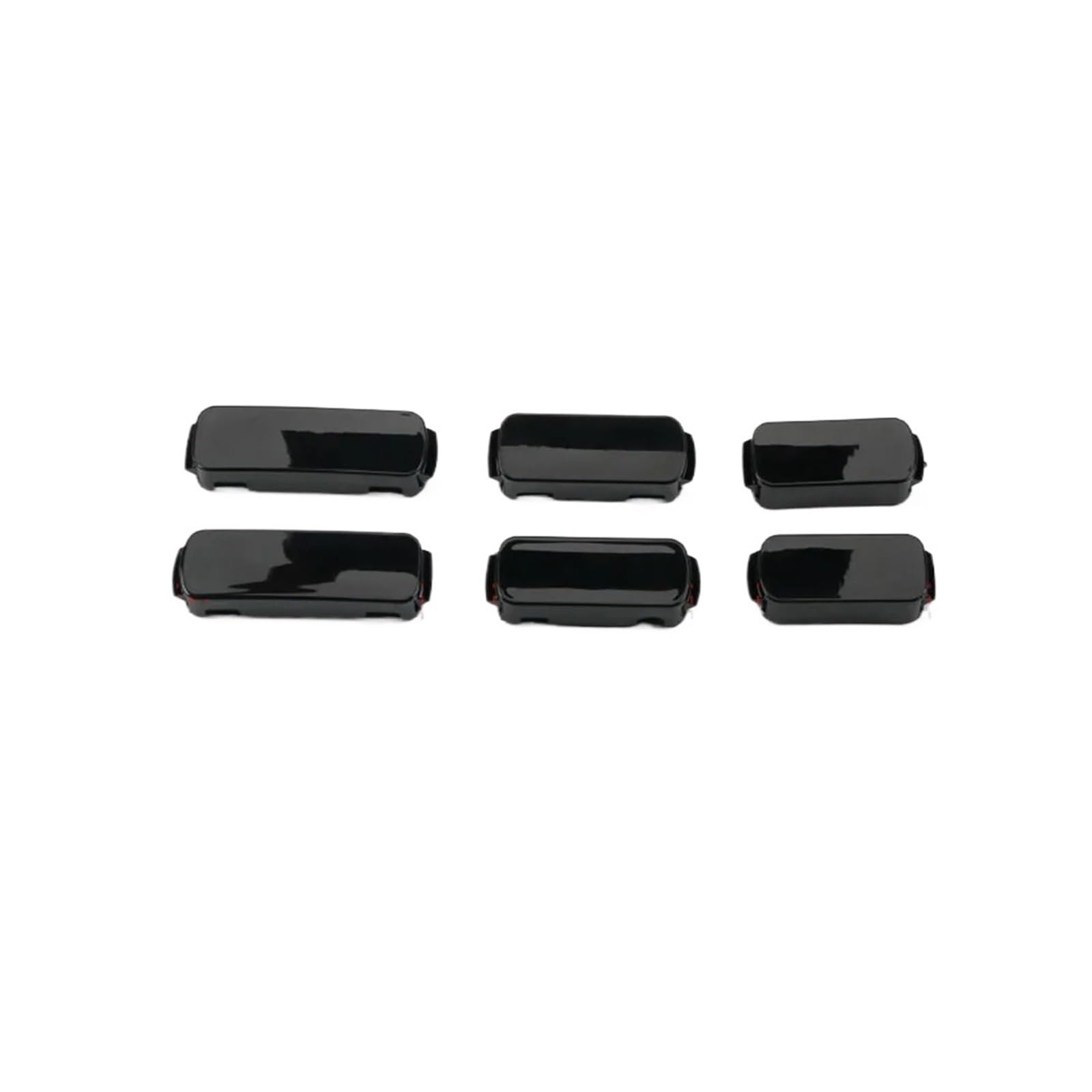 OLQYBD 2 Stück Auto-Dachträger, Schienenkappen-Ende, dekorative Abdeckung, Ersatzzubehör, kompatibel mit Land Rover Discovery Sport, Auto-Rack-Zubehör(2Pcs Black Rear) von OLQYBD