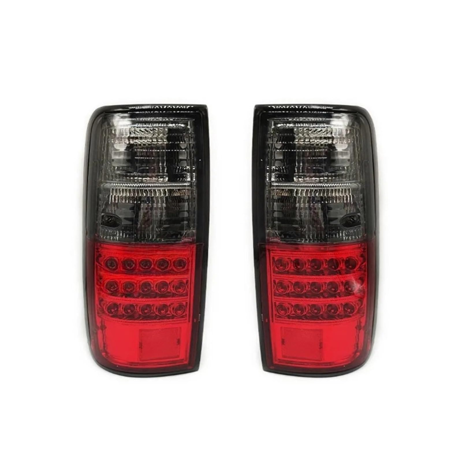 OLQYBD 2PCS Bremse Hinten Rücklicht Montage Kompatibel for Toyota Land Cruiser FJ80 LC80 FZJ80 1991-1997 Reflektor Warnung Lampe Auto Zubehör(Red and Black) von OLQYBD