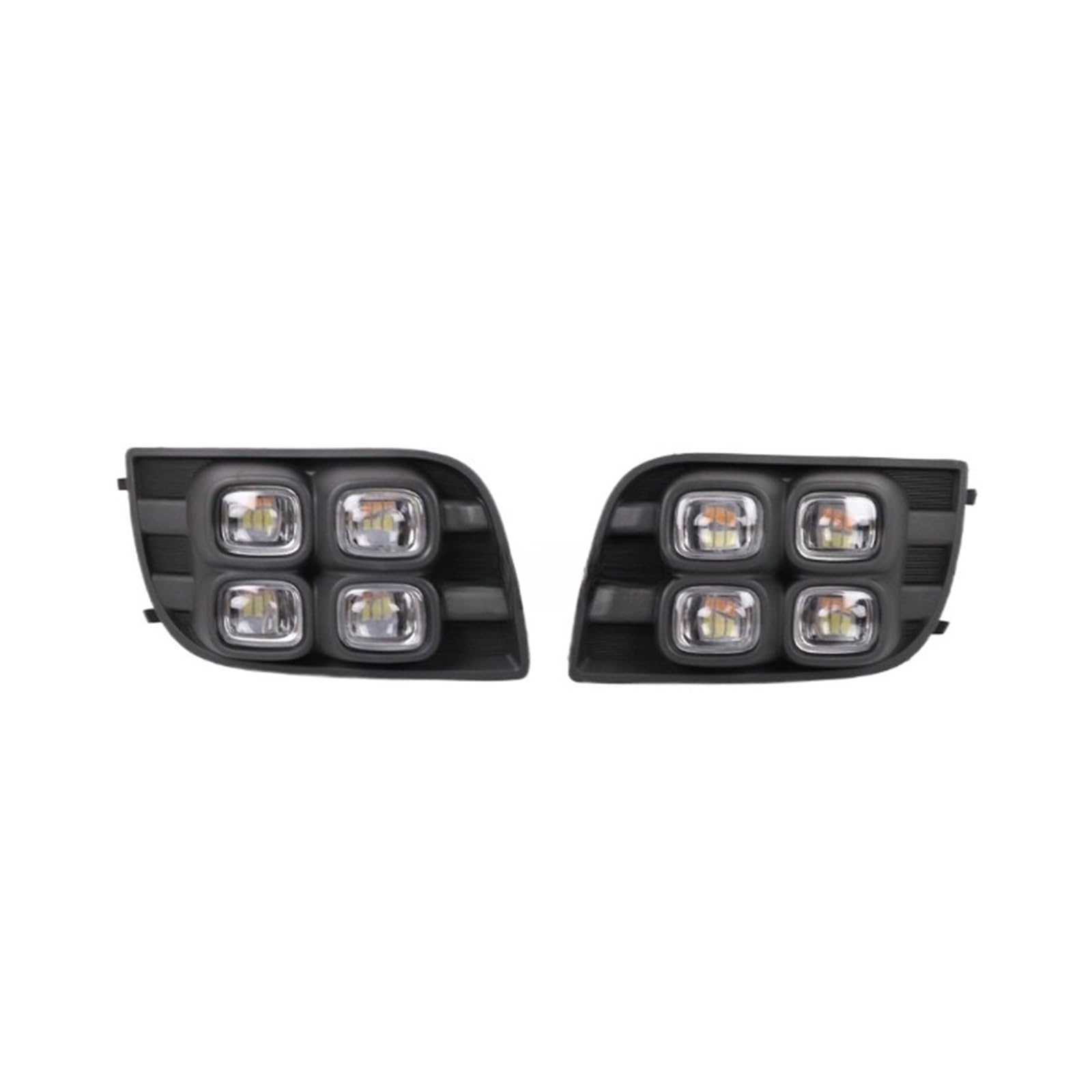 OLQYBD 2PCS Kompatibel for Toyota Sequoia 2007-2017 Tagfahrlicht mit Gelb Blinker Licht Stoßstange DRL Nebel Lampe von OLQYBD