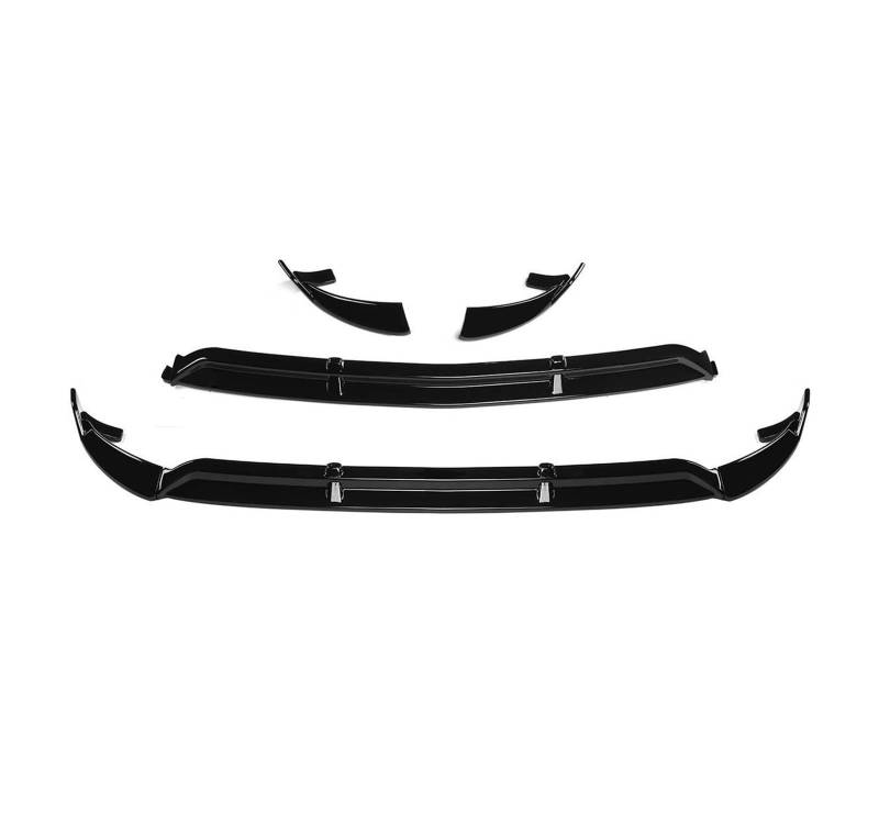 OLQYBD 3PCS X253 Auto Front Stoßstange Splitter Lippe Kinn Spoiler Body Kit Diffusor Schutzfolie Kompatibel for Benz GLC X253 2016 2017 2018 2019(Glossy Black) von OLQYBD