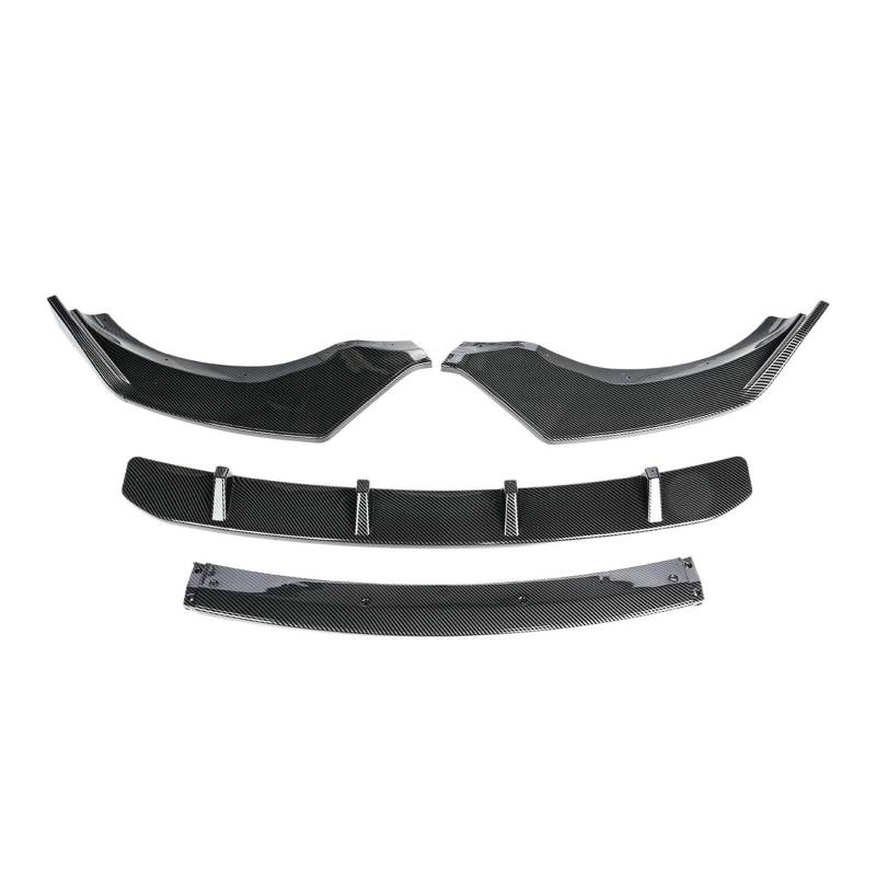 OLQYBD 4 Stück Auto-Frontstoßstangen-Splitter-Lippendiffusor-Spoiler-Schutzabdeckung, Schutz, Deflektorlippen, kompatibel for BMW X3(Carbon Fiber Look) von OLQYBD