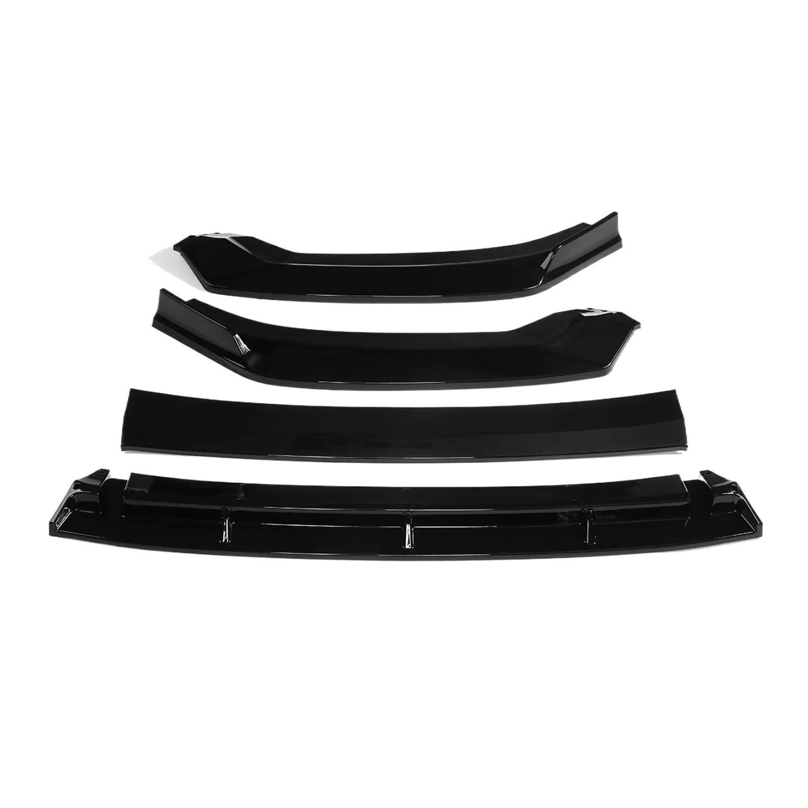 OLQYBD 4PCS kompatibel for Audi A3 S-line S3 2017 2018 2019 2020 Frontstoßstange Lip Spoiler Seitensplitter Schutzfolie Body Kit Diffusor Autozubehör(Glossy Black) von OLQYBD