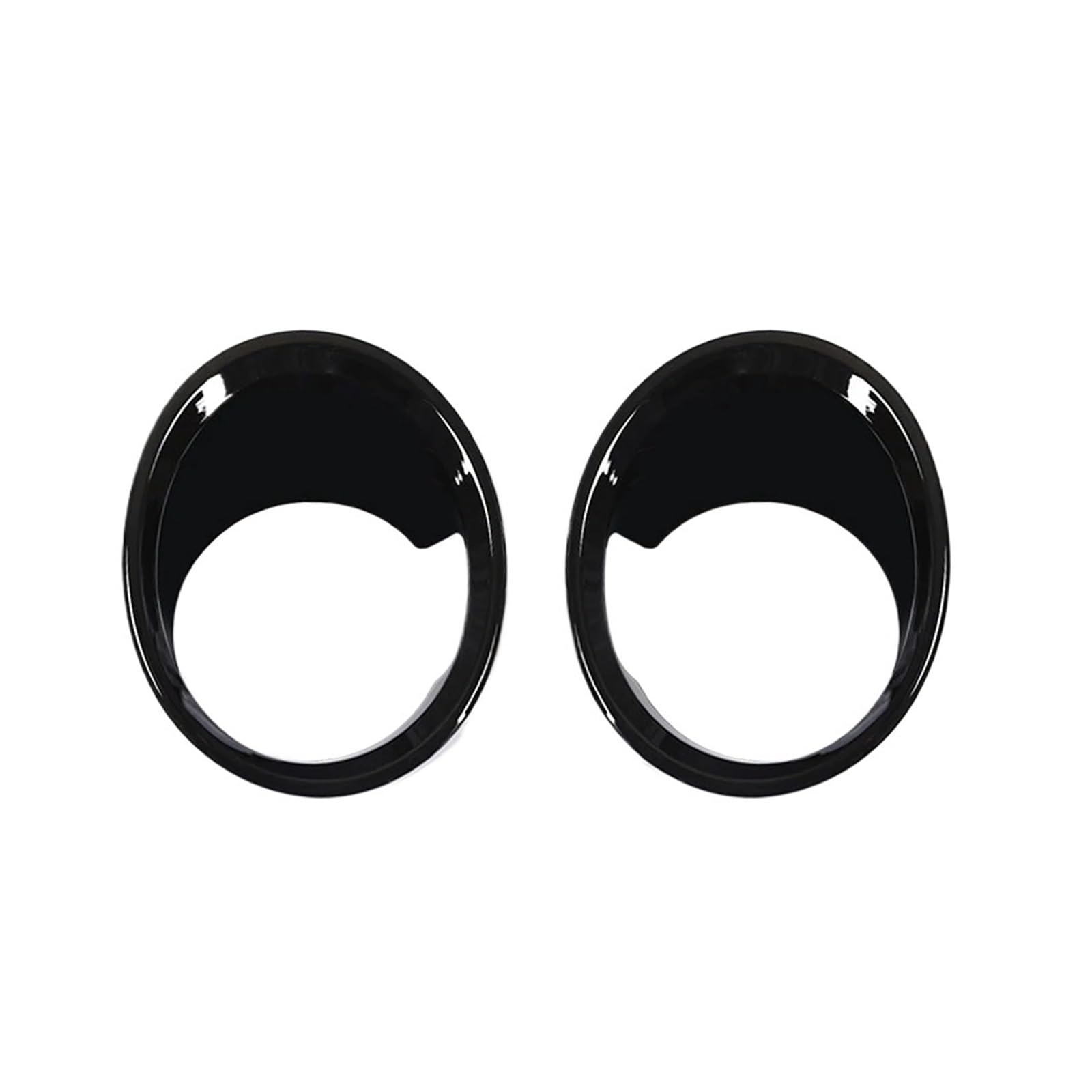 OLQYBD ABS Carbon Fiber 2pcs Car Styling Front Fog Light Frame Lamp Ring Cover Trim Compatible for BMW X1 F48 2016 2017 2018 2019 Car Exterior Accessories(Black) von OLQYBD