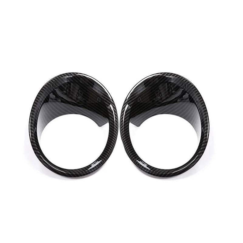 OLQYBD ABS Carbon Fiber 2pcs Car Styling Front Fog Light Frame Lamp Ring Cover Trim Compatible for BMW X1 F48 2016 2017 2018 2019 Car Exterior Accessories(Carbon Fiber 1) von OLQYBD