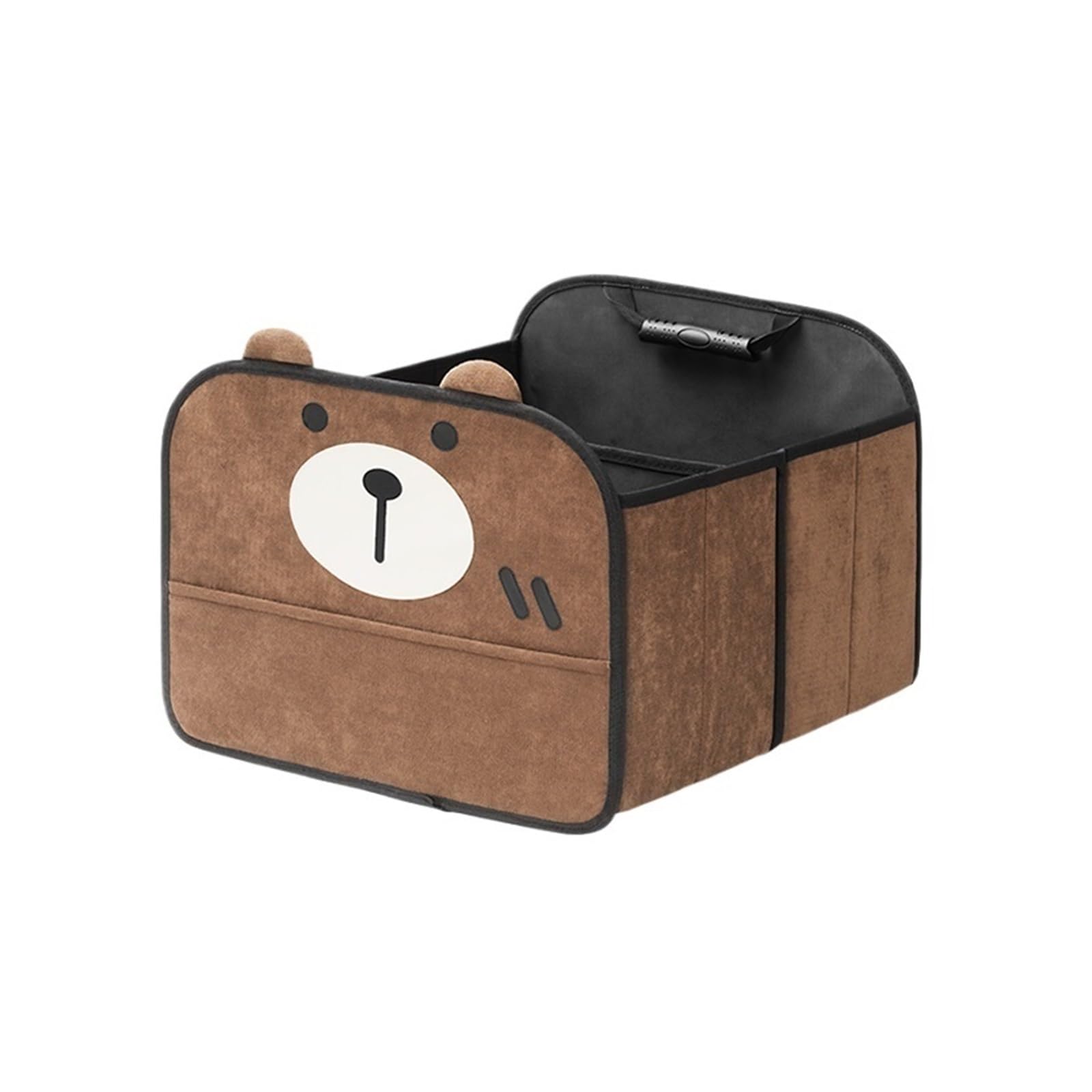 OLQYBD Aufbewahrungsbox Kofferraum, faltbar, Auto-Organizer, große Kapazität, Auto-Aufbewahrungsbox, Cartoon-Innendekoration, Fracht-Organizer for SUV, Auto-Kofferraum-Organizer, Aufbewahrung(Cute Bea von OLQYBD