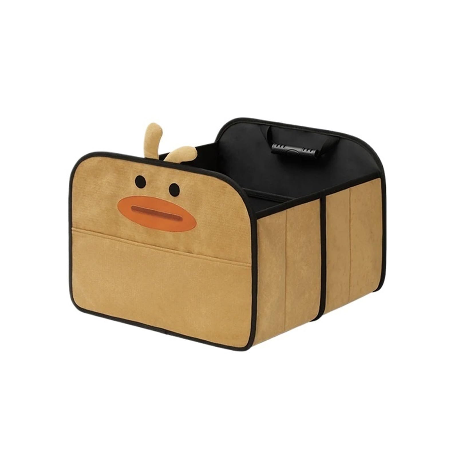 OLQYBD Aufbewahrungsbox Kofferraum, faltbar, Auto-Organizer, große Kapazität, Auto-Aufbewahrungsbox, Cartoon-Innendekoration, Fracht-Organizer for SUV, Auto-Kofferraum-Organizer, Aufbewahrung(Cute Duc von OLQYBD