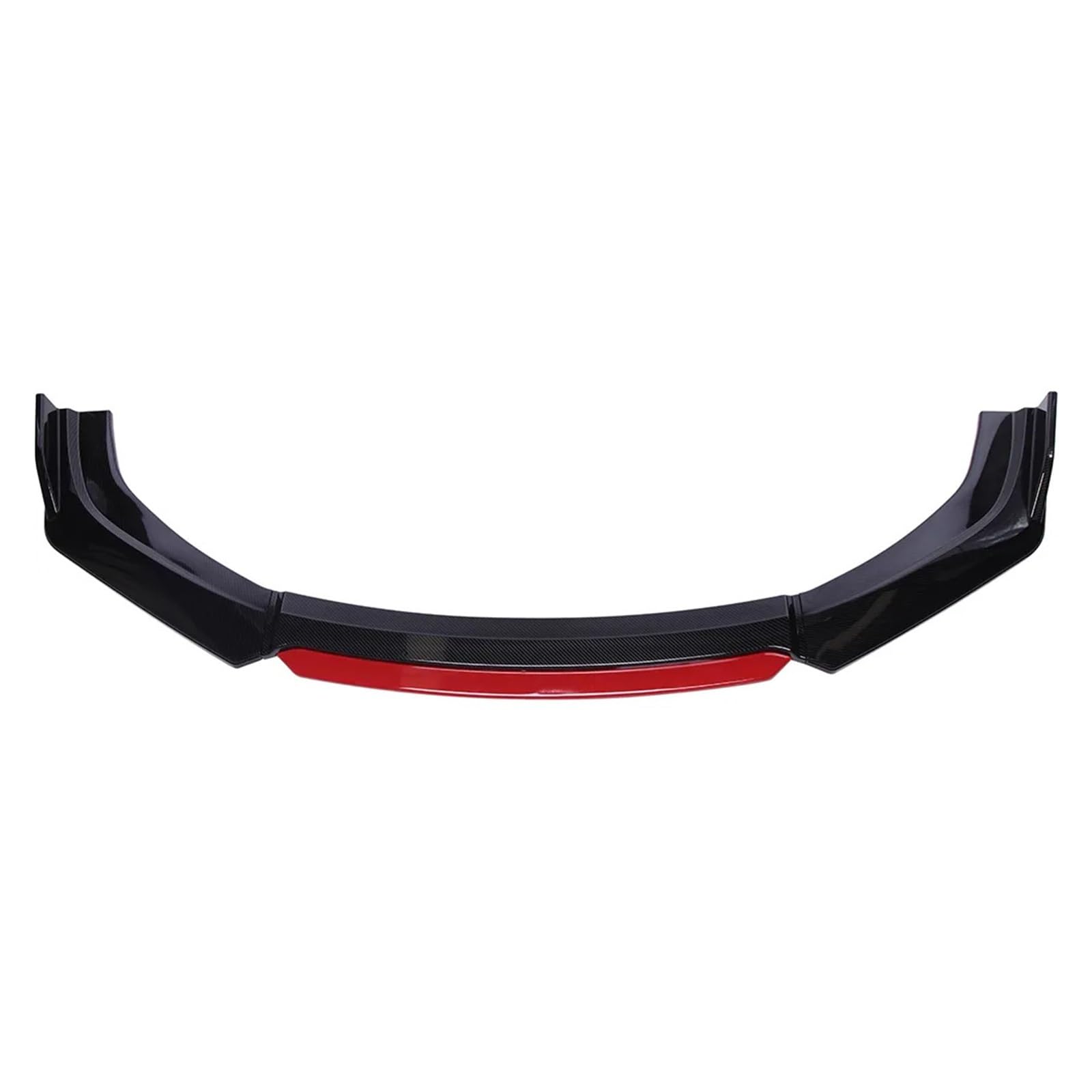 OLQYBD Auto Front Lip Splitter Spoiler Diffusor Lippe for E46 E90 E60 E36 E39 F10 F20 F30 Kompatibel for Audi a3 A4 A5 A8(Carbon Fiber and Red) von OLQYBD