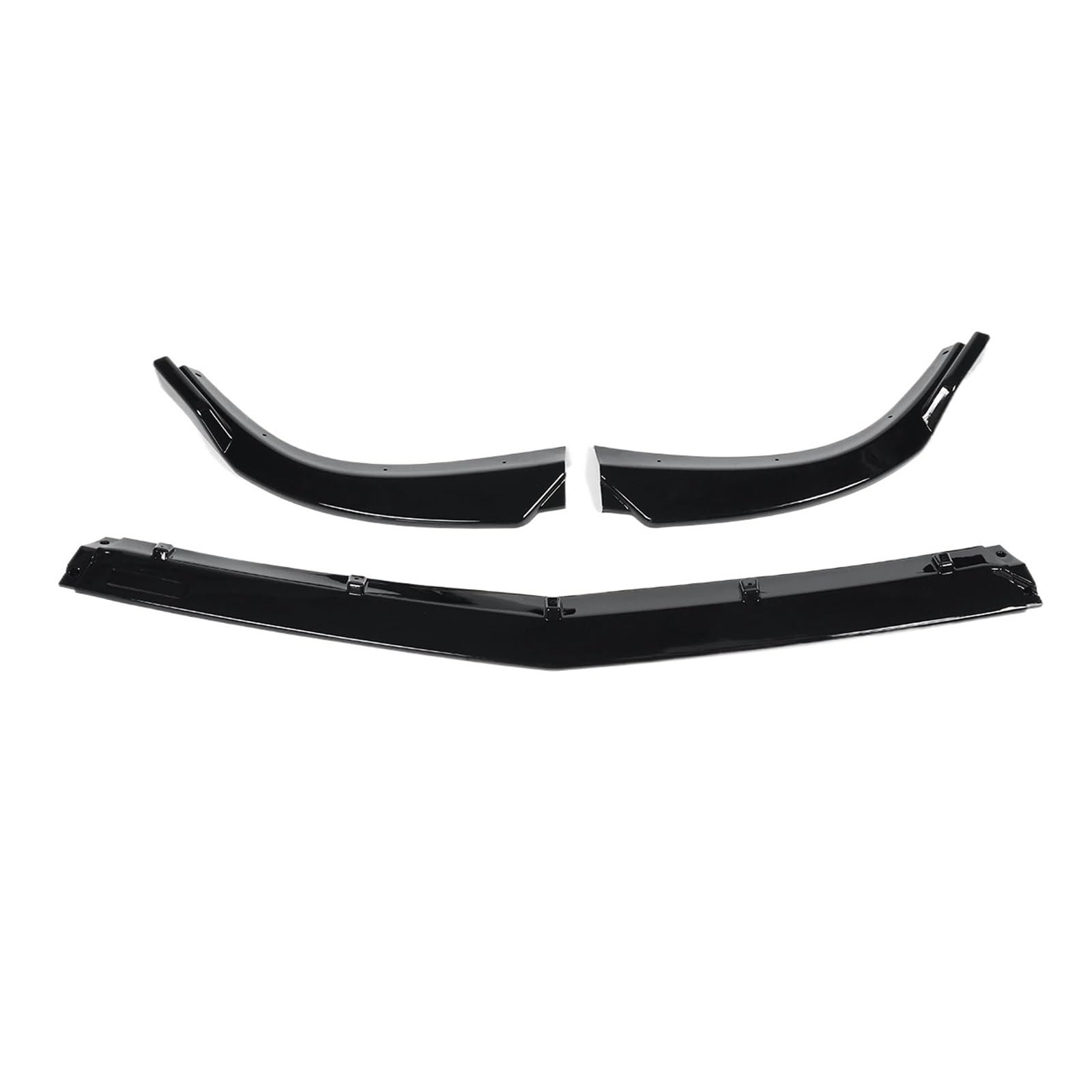 OLQYBD Auto-Frontstoßstangen-Lippenabweiser-Lippenkörper-Kit, Spoiler-Splitter, kompatibel for Benz W204 C180 C200 C220 C250 C300 Sport 2011 2012 2013 2014(Glossy Black) von OLQYBD