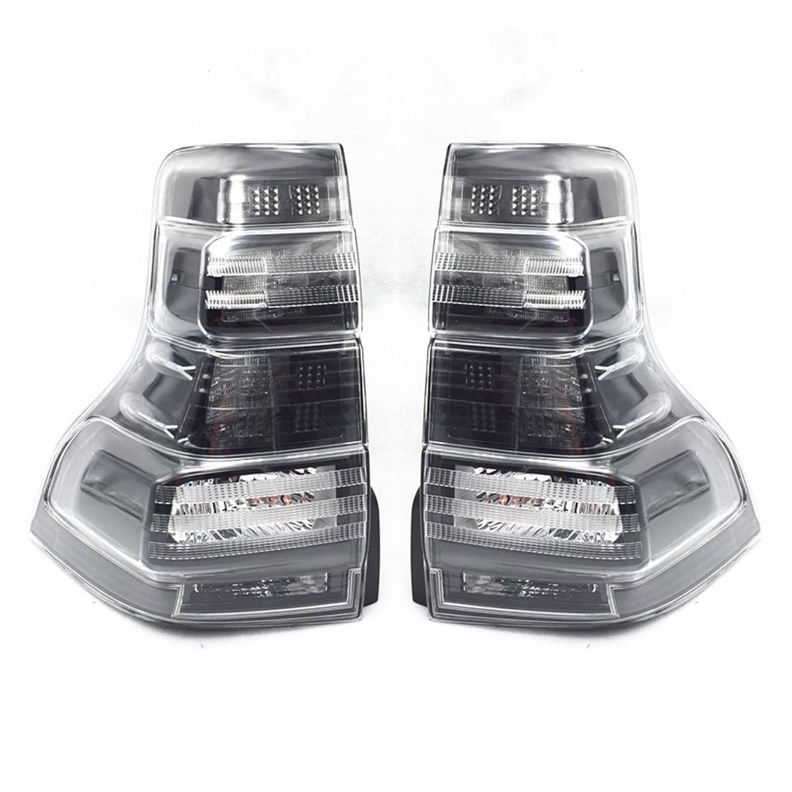 OLQYBD Auto Hinten Rücklicht Blinker Bremslicht Warnlicht Stoßstange Licht Rücklicht Montage Kompatibel for Toyota Prado 2014 2015 2016(Left,Smoky black) von OLQYBD