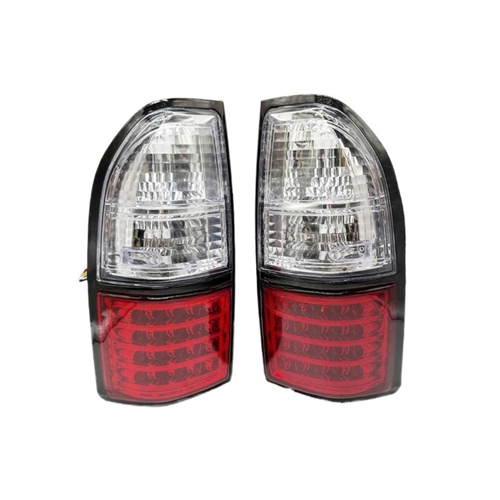 OLQYBD Auto Rücklicht Blinker Warnung Stop Nebel Lampe Rücklicht Kompatibel for Toyota Prado Land Cruiser 90 1997 1998 1999 2000 2001 2002(Red White) von OLQYBD