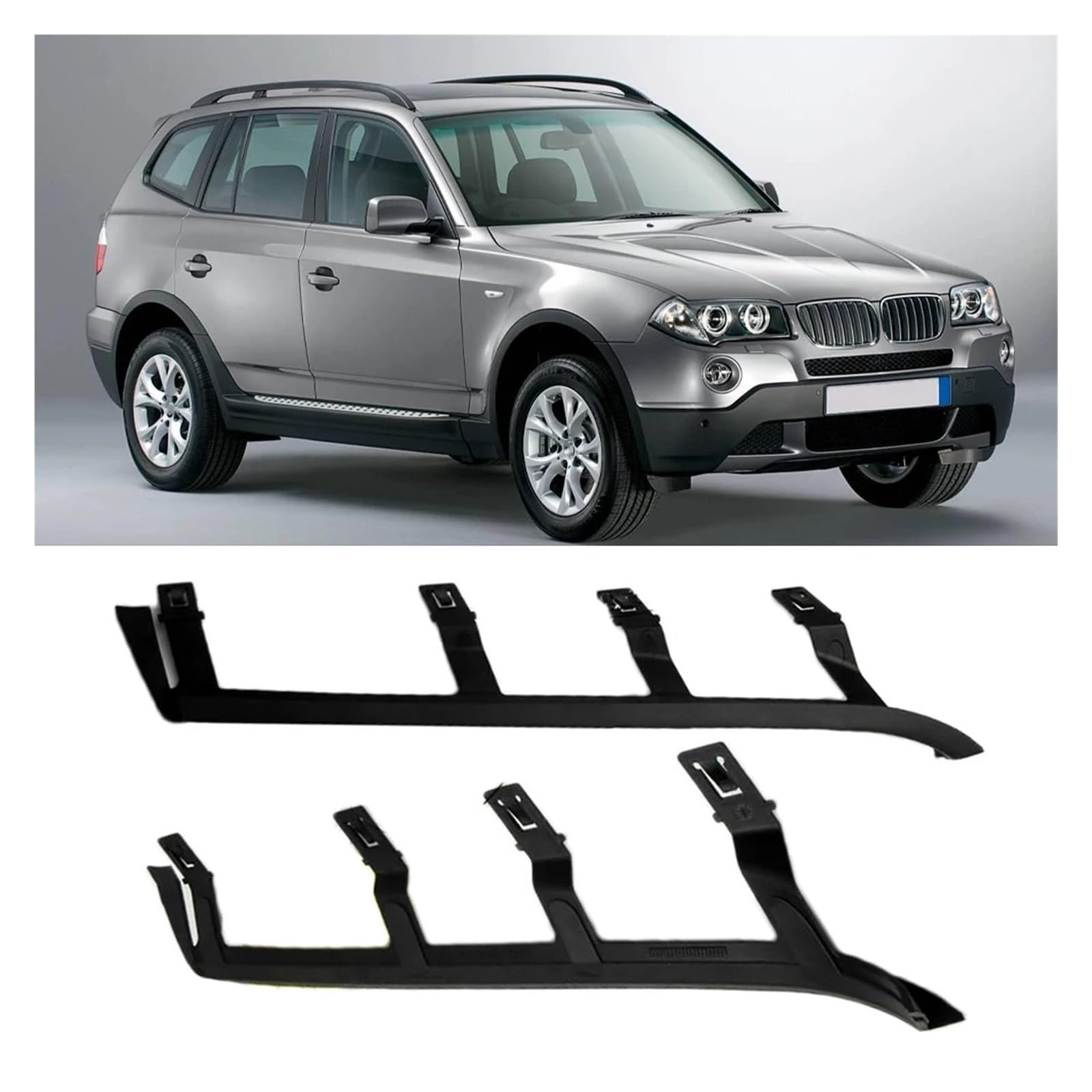 OLQYBD Auto Scheinwerfer Gummi Dicht Streifen Pad Trim Scheinwerfer Dekorative Streifen Kompatibel for BMW X3 E83 2006 2007 2008 2009 2010(Left) von OLQYBD