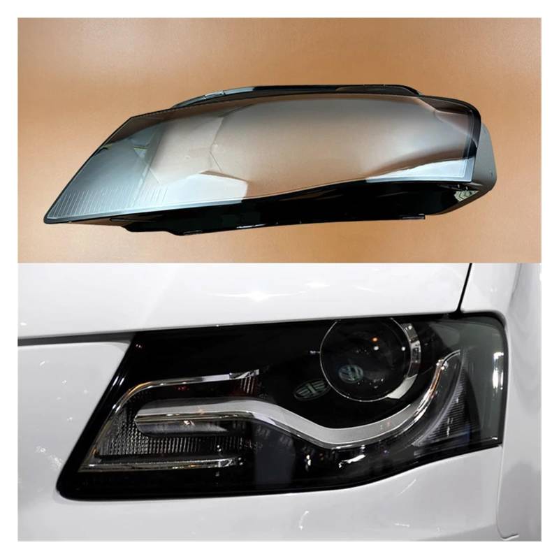 OLQYBD Car Accessories Headlight Cover Transparent Lampshade Lamp Lens Headlamp Shell Compatible for Audi A4 A4L B8 2009 2010 2011 2012 Headlight Cover Replacement Lens(Left) von OLQYBD