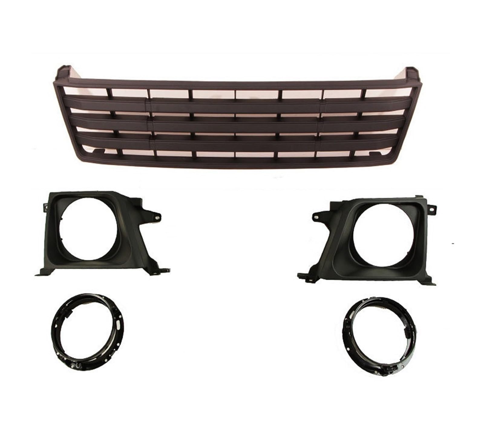 OLQYBD Frontstoßstangengrill, Kühlergrill, kompatibel for Toyota Land Cruiser Prado LC90 LC95 2700 3400 1996 1997 1998 1999 2000 2001 2002, Auto-Styling-Außenverkleidung(Black A) von OLQYBD