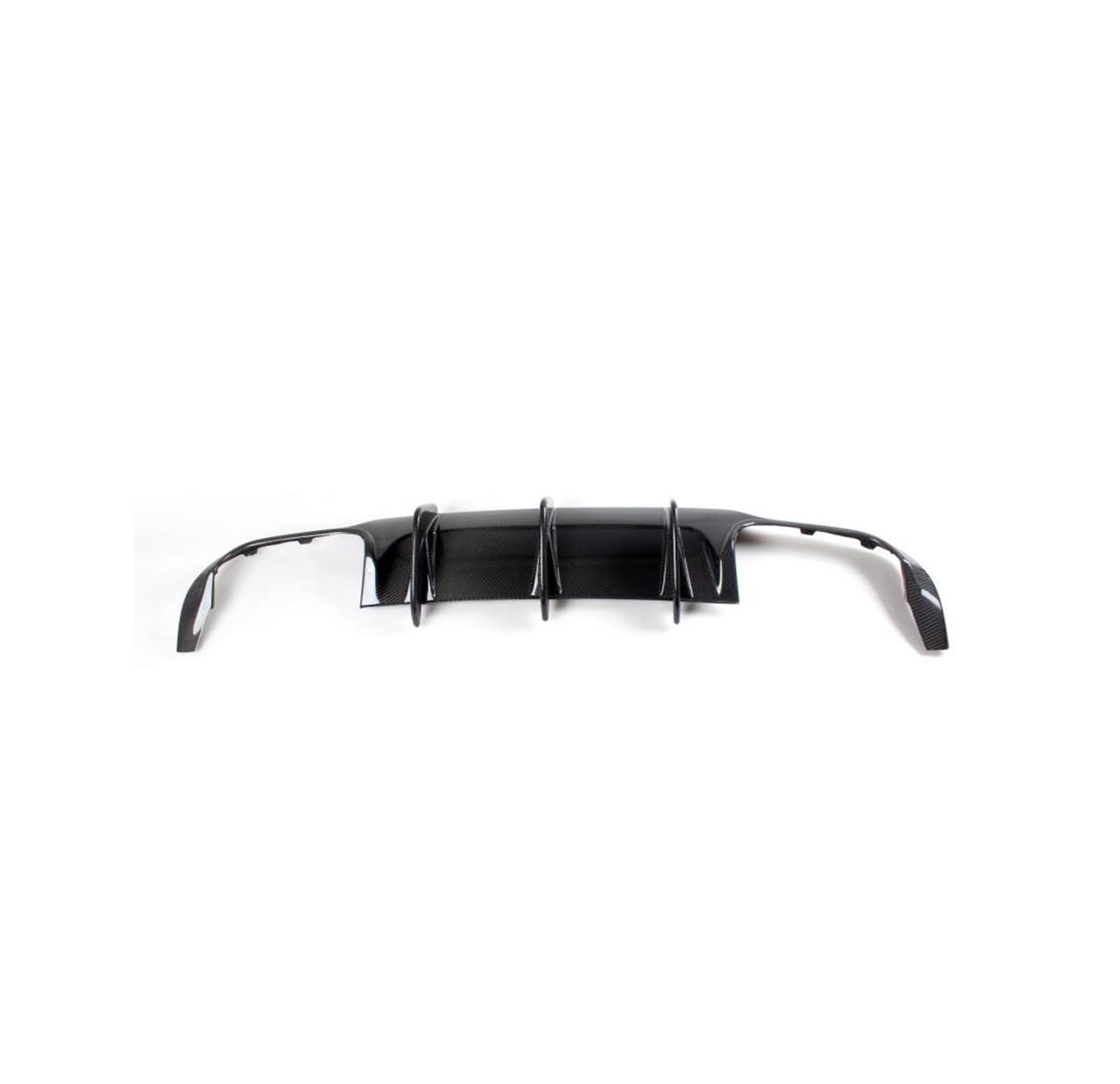 OLQYBD Heckstoßstangen-Diffusor-Lippenspoiler, kompatibel mit Mercedes-Benz C-Klasse W204 C63 AMG C300 Sport Sedan Coupe 2008 2009 2010 2012 2013 2014, Kohlefaser/FRP(12UP Carbon) von OLQYBD