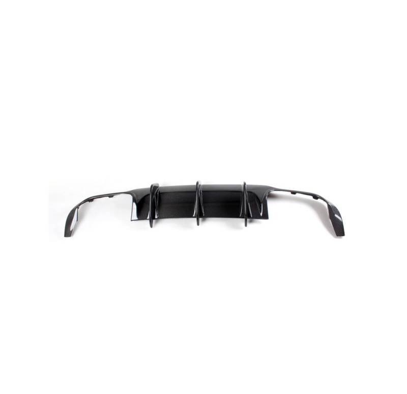 OLQYBD Heckstoßstangen-Diffusor-Lippenspoiler, kompatibel mit Mercedes-Benz C-Klasse W204 C63 AMG C300 Sport Sedan Coupe 2008 2009 2010 2012 2013 2014, Kohlefaser/FRP(12UP Carbon) von OLQYBD