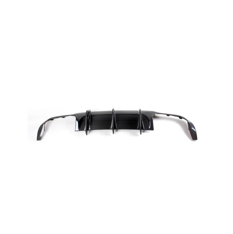 OLQYBD Heckstoßstangen-Diffusor-Lippenspoiler, kompatibel mit Mercedes-Benz C-Klasse W204 C63 AMG C300 Sport Sedan Coupe 2008 2009 2010 2012 2013 2014, Kohlefaser/FRP(12UP FRP Black) von OLQYBD