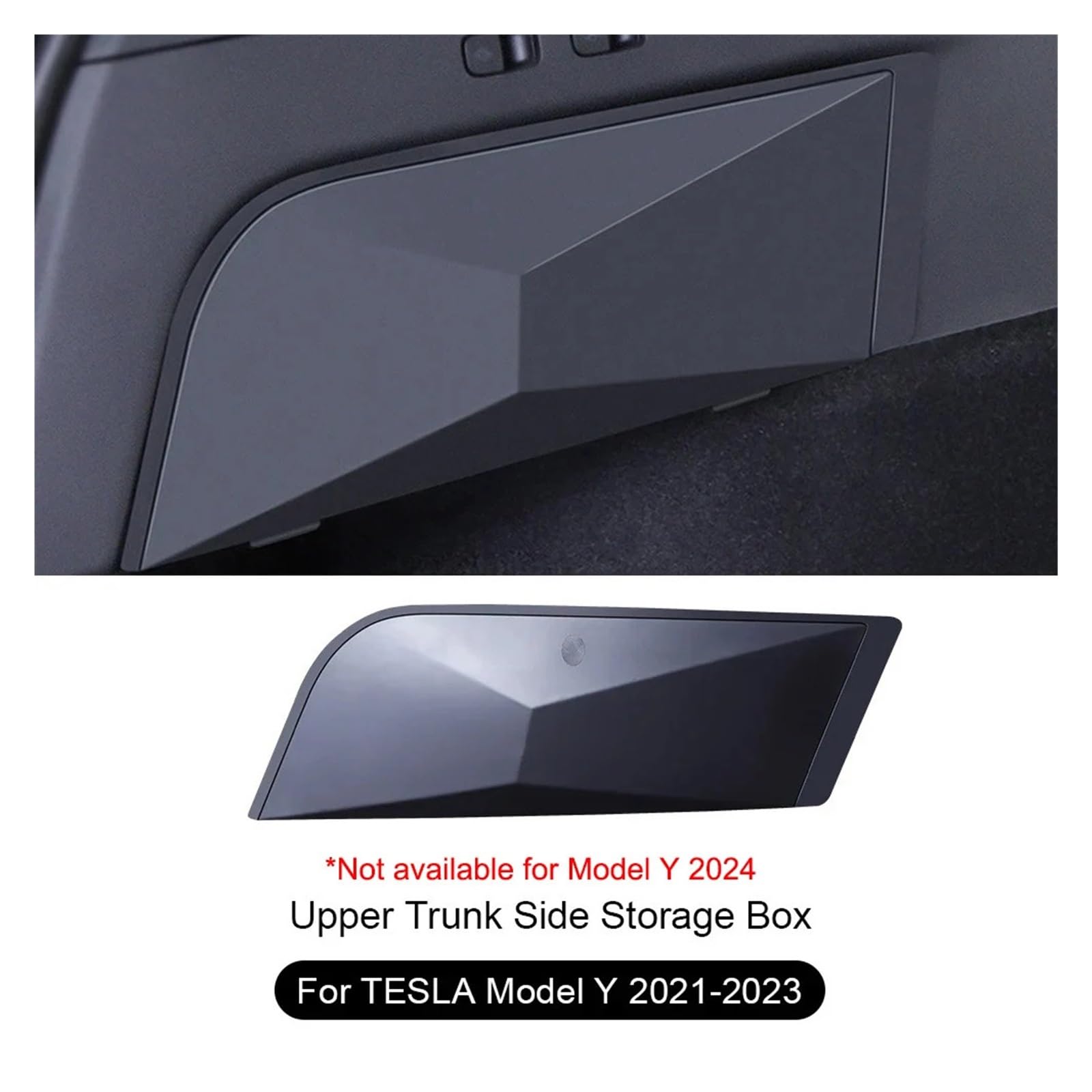 OLQYBD Kompatibel for Tesla Model Y 2021–2023, Kofferraum-Organizer, seitliche Aufbewahrungsbox, obere Kofferraumseite, wasserdichte Aufbewahrungsbox, Kofferraum-Organizer von OLQYBD