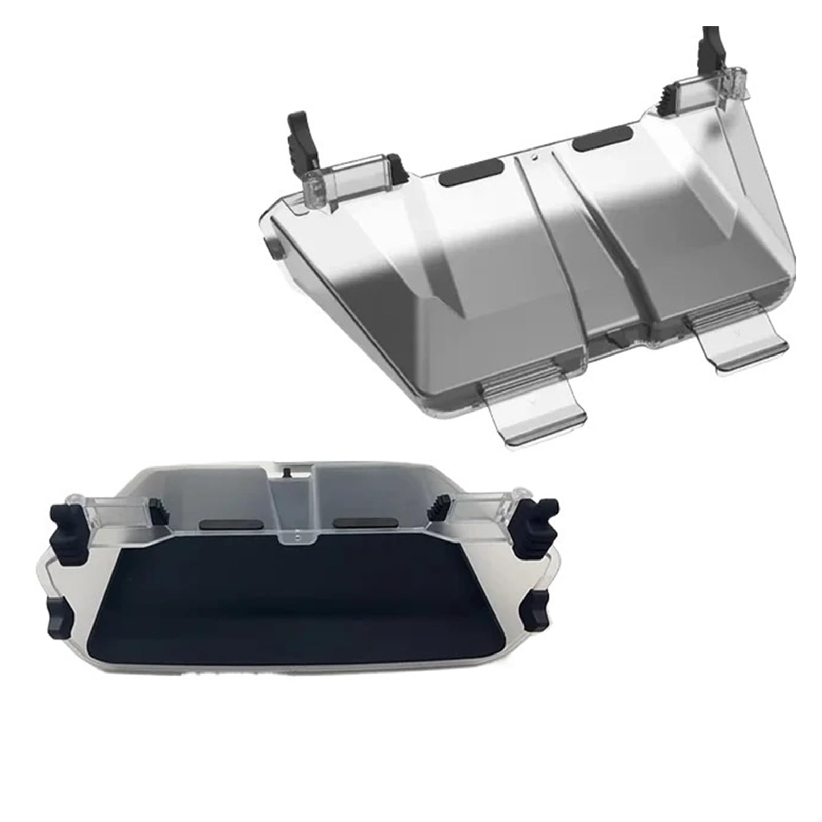 OLQYBD Kompatibel for Tesla Model Y Modell 3 Highland Unter dem Bildschirm Ablage Aufbewahrungsbox Hinter dem Bildschirm Aufbewahrungsbox Autozubehör(Transparent Black) von OLQYBD