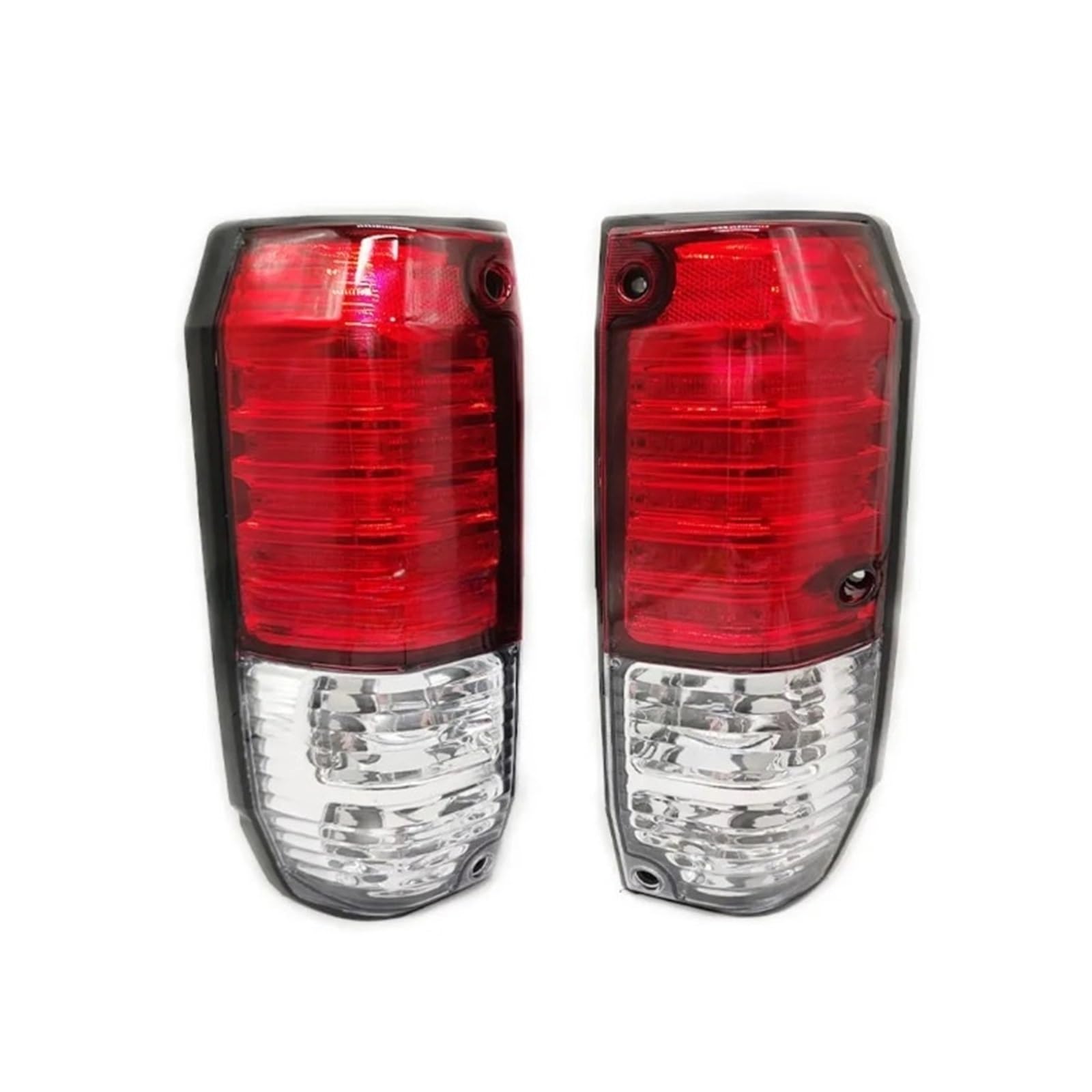 OLQYBD Nur Auto for 5-türige Rücklicht-Bremsleuchte, kompatibel mit Toyota Prado Land Cruiser LC76 LC77 4500 LJ77 RJ77 FZJ76 GRJ76 HZJ76(Red White) von OLQYBD