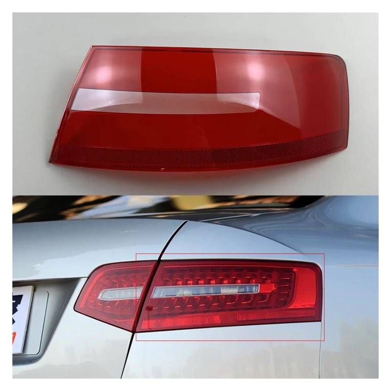 OLQYBD Rücklichtschale, Rückleuchtenabdeckung, Blinker-Lichtmaske, Ersatz for Original-Lampenschirm, kompatibel mit Audi A6L 2009 2010 2011, Ersatzlinse for Scheinwerferabdeckung(Outside Right) von OLQYBD