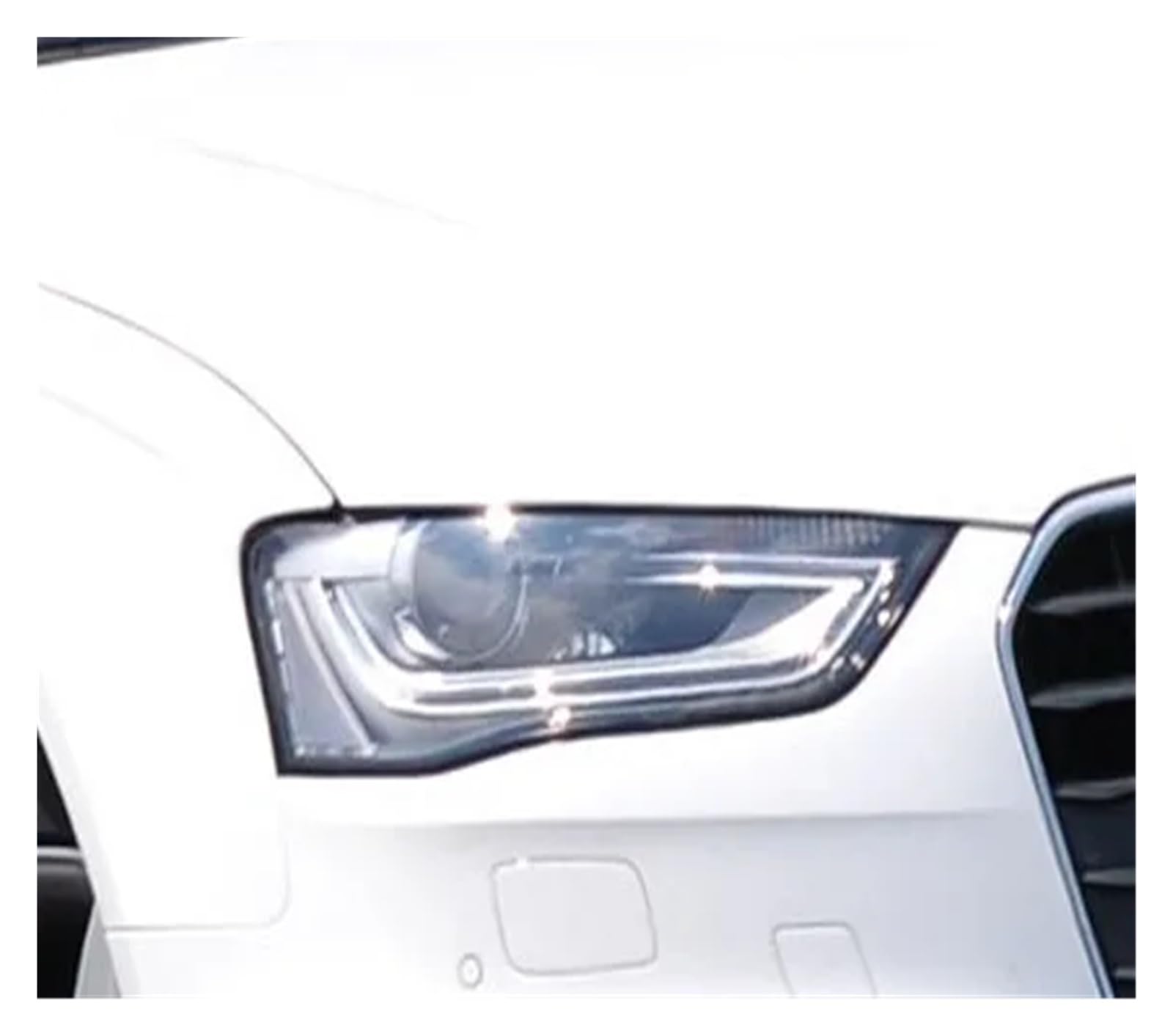 OLQYBD Scheinwerfer-Lampenschirm, transparent, Scheinwerfer-Linse, links und rechts, Lampenschirm-Abdeckung, Linse, Lichtschutz, kompatibel for Audi A4 B8 PA 2013 2014 2015, Ersatz-Linse for Scheinwer von OLQYBD