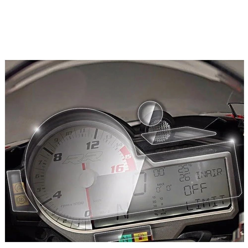 OLXWFNTD Motorrad-Armaturenbrett-Schutz Für S1000R 2015-2020 S1000RR 2016 2017 2018 S1000XR 2019 Instrument Protective Film Dashboard Screen Protector Protector Stickers(2pcs) von OLXWFNTD