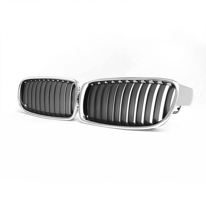 OLgyn Auto-Frontgrill, Auto-Frontgrill-Griffe Nieren für BMW 3-Serie F30 F31 F35 2012-2018 Chrome + Schwarz von OLgyn