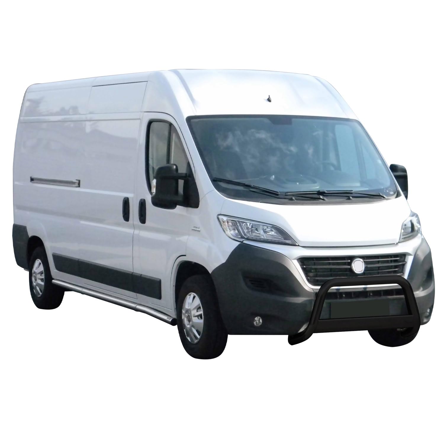 Frontbügel Frontschutzbügel kompatibel mit FIAT Ducato 2014-2020 Schwarz Edelstahl ø63 mm von OMAC