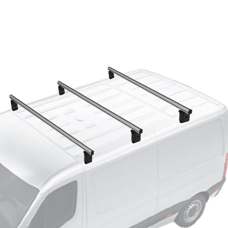 Menabo Dachträger Querträger kompatibel mit Peugeot Boxer 1993-2014 Grundträger Alu Grau 3X von OMAC