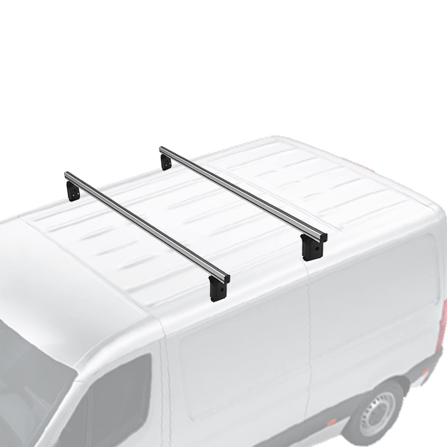 Menabo Dachträger kompatibel mit Ford Transit Tourneo Courier 2013-2024 Aluminium Grau von OMAC