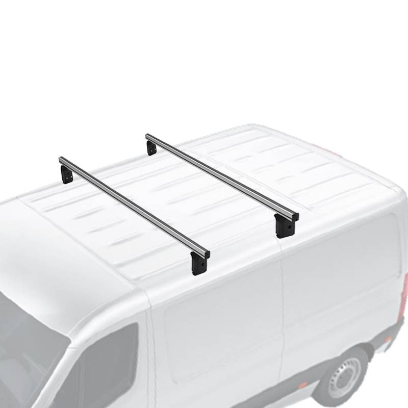 Menabo Dachträger kompatibel mit Ford Transit Tourneo Courier 2013-2024 Aluminium Grau von OMAC