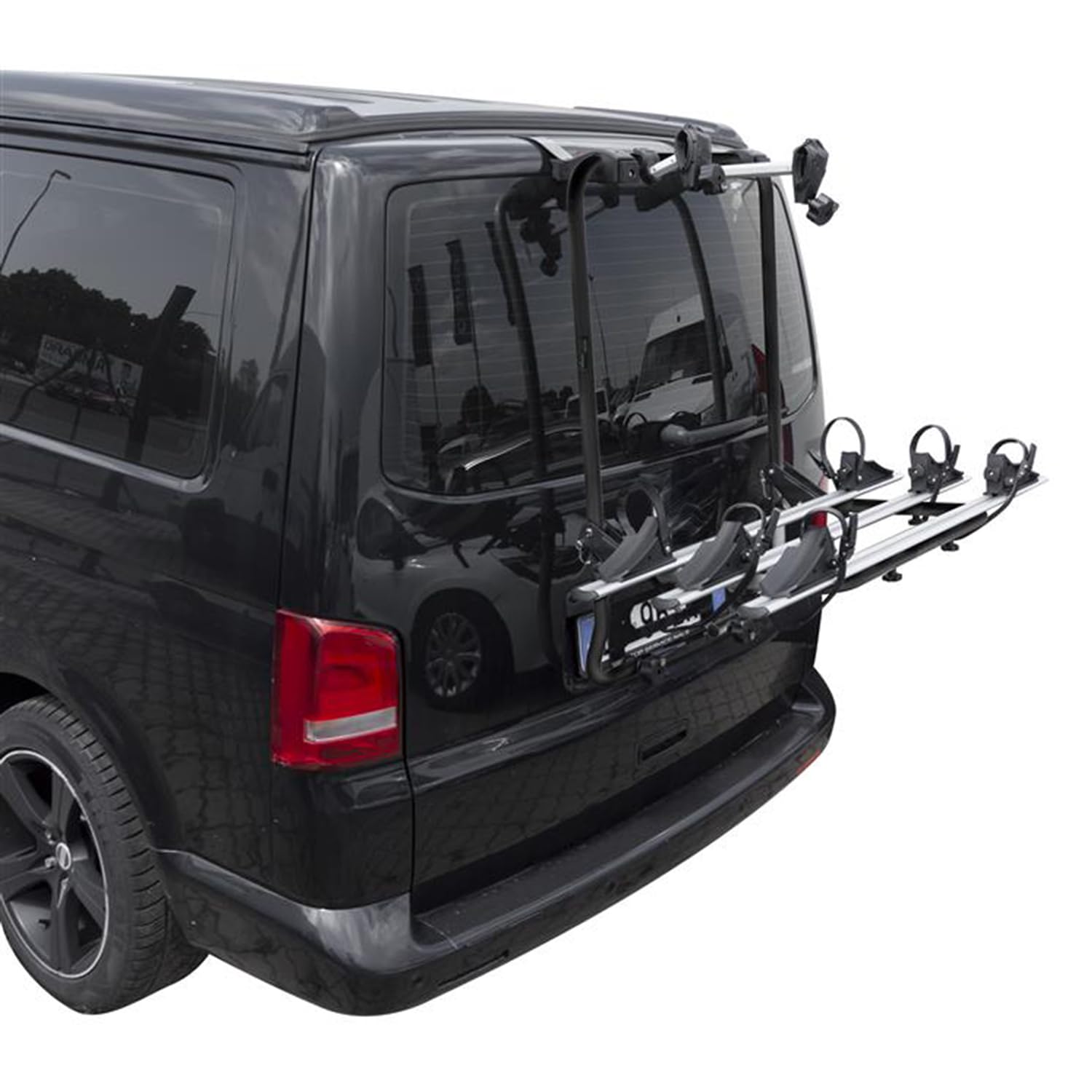 Menabo Fahrradträger kompatibel mit VW T6 T6.1 Heckklappenträger Halterung 3 Fahrräder TÜV von OMAC