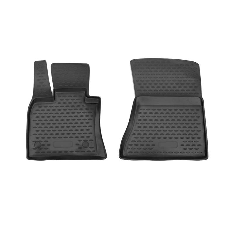 OMAC Gummimatten Fußmatten kompatibel mit BMW X5 2006-2013 TPE Automatten Schwarz 2X von OMAC