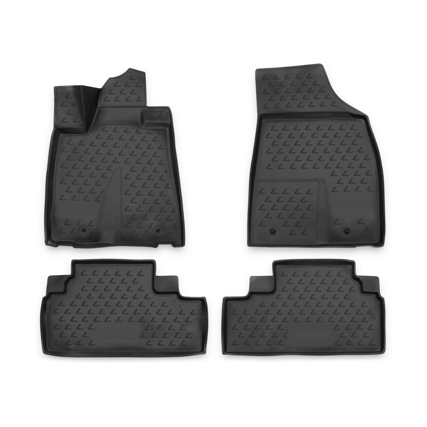 OMAC Gummimatten Fußmatten kompatibel mit Lexus RX350 2009-2012 TPE Automatten Schwarz 4X von OMAC