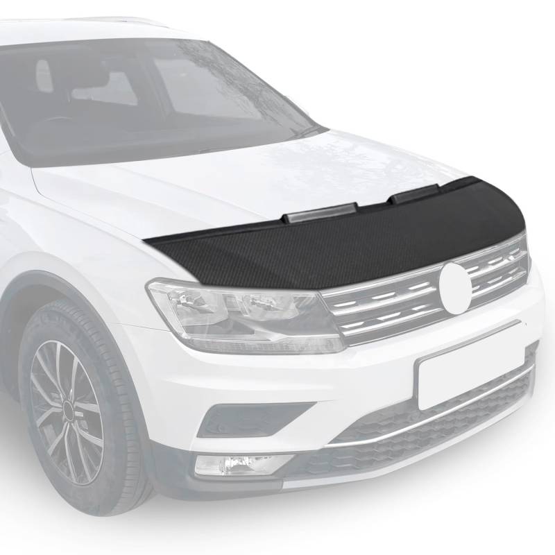 OMAC Haubenbra Steinschlagschutz Bonnet Bra kompatibel mit Ford Kuga II PRE-FL 2013-2016(Only PRE-FL Model) Carbon Optik Halb von OMAC