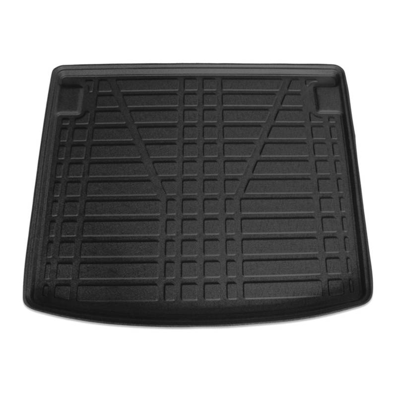 OMAC Kofferraumwanne Laderaumwanne kompatibel mit VW Caddy 2010-2015 Gummi TPE Schwarz von OMAC