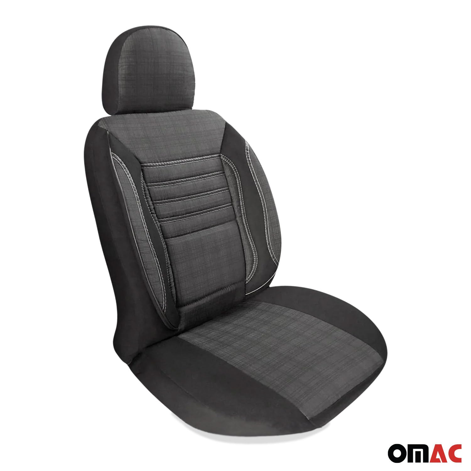 OMAC Schonbezüge Sitzschoner Sitzbezüge für VW Crafter 2006-2025 Rauch Grau 1 Sitz von OMAC