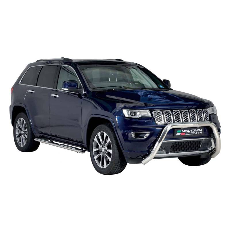 OMAC Stahl Seitenschweller Schwellerrohre für Jeep Grand Cherokee 2015-2021 Silber von OMAC